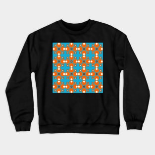 retro sventies abstract geometrical pattern Crewneck Sweatshirt